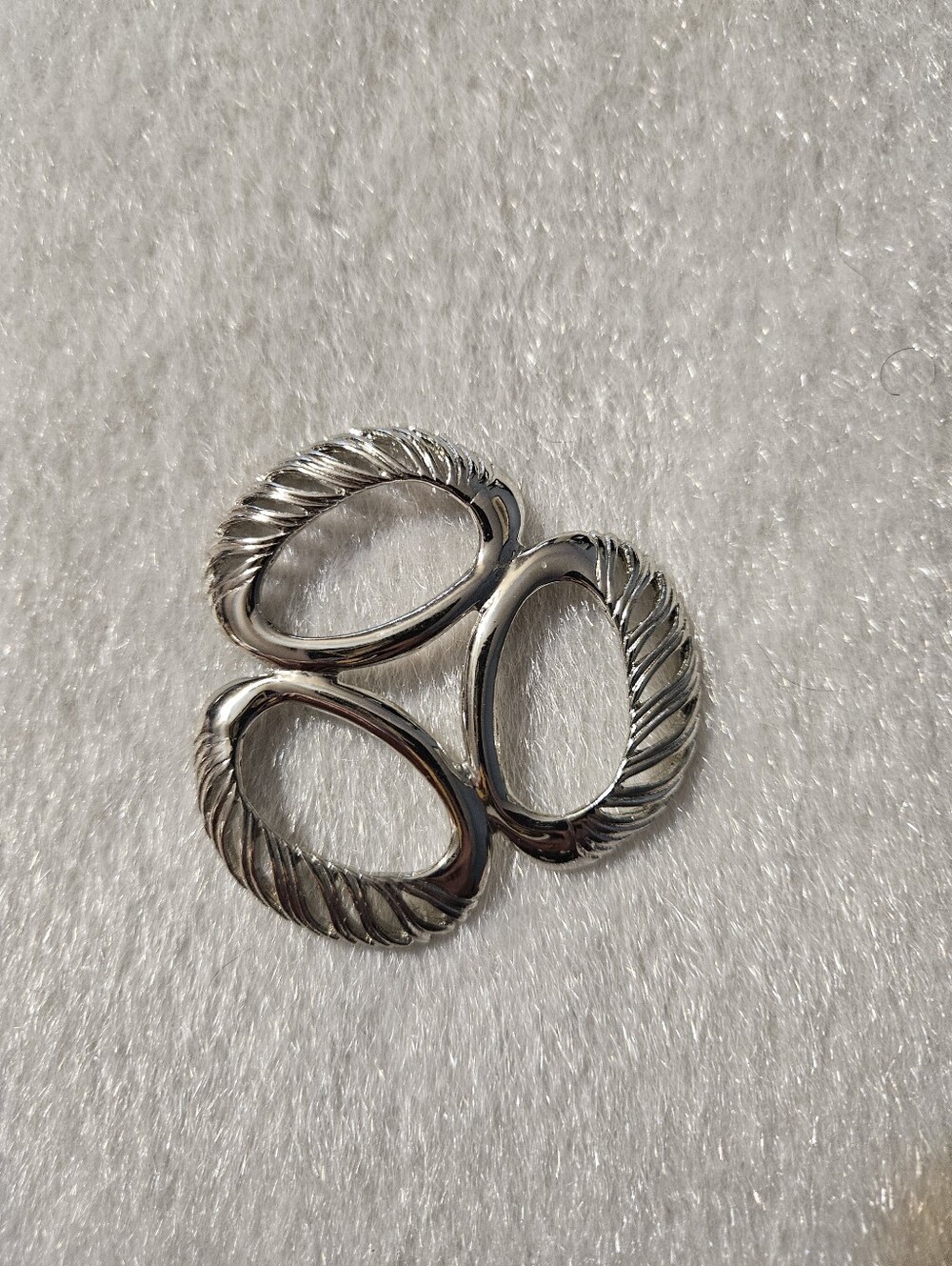 Silver-Tone Scarf Holder